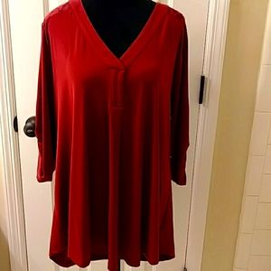 NWT Torrid Top Size Plus 2x 18-20 Wine Color Lace Insert